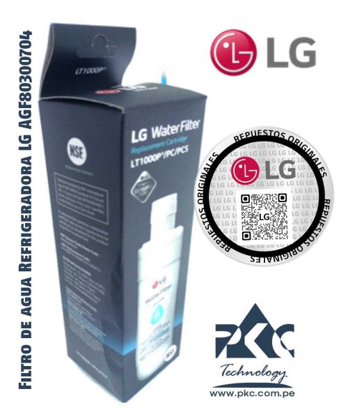 Filtro de agua Refrigeradora LG AGF80300704