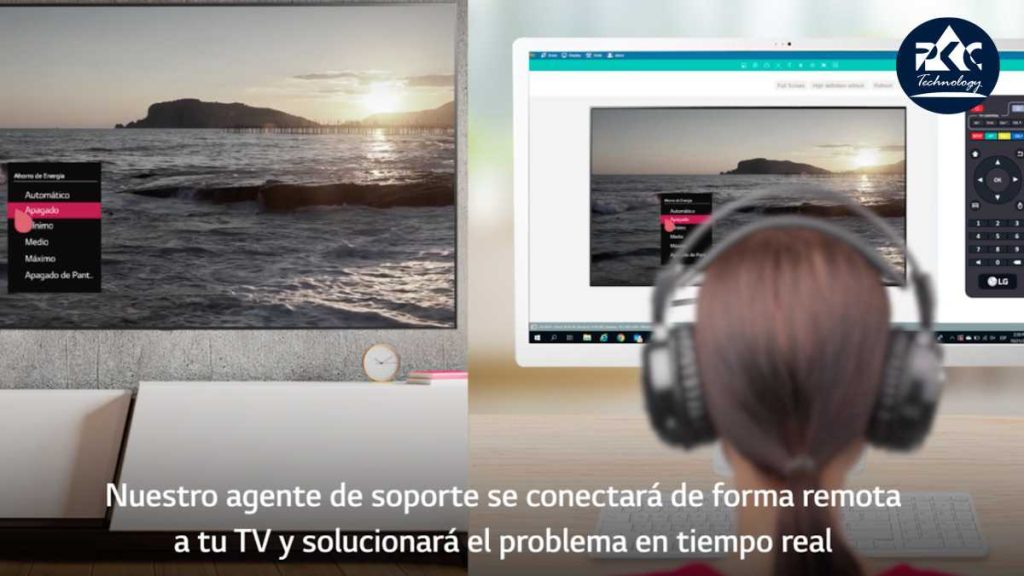 el agente de soporte se se conectará de forma remota a tu tv y te ayudarpa a solventar el inconveniente