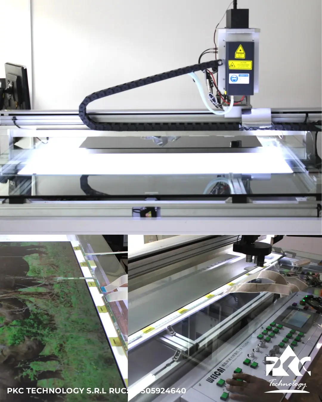 Reparación de paneles OLED y Nanocell en ambiente controlado — Laboratorio PKC Lima